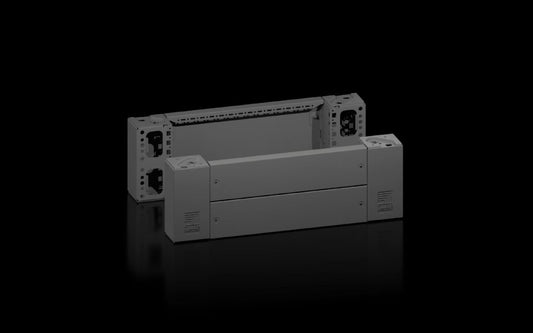 Rittal VX 8660.022, Base/plinth corner pieces with base/plinth trim panels, front and rear for base/plinth system VX, sheet steel