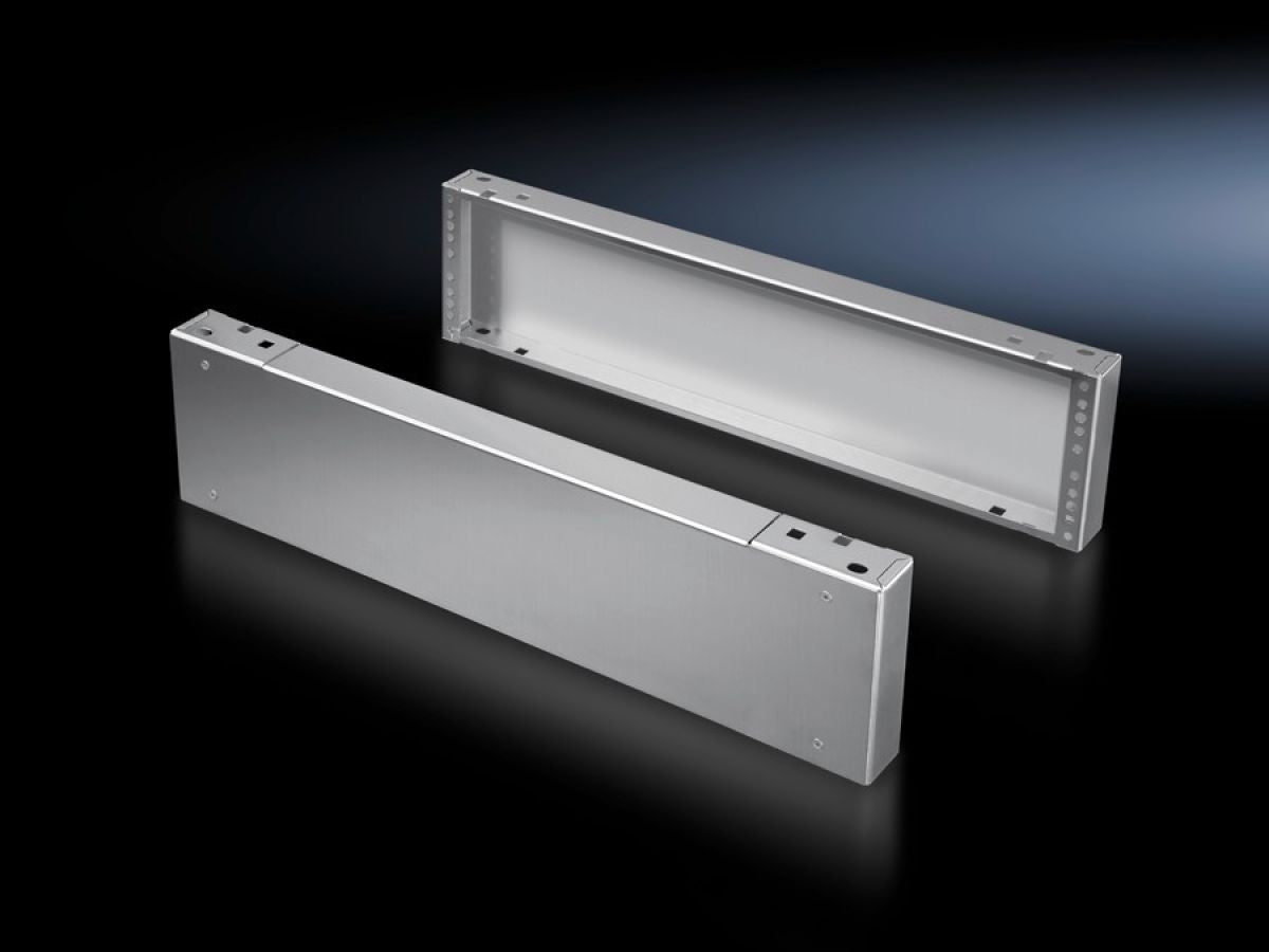 Rittal TS 8702.000 Sockel-Elemente vorne und hinten, 200 mm Edelstahl für TS, VX SE