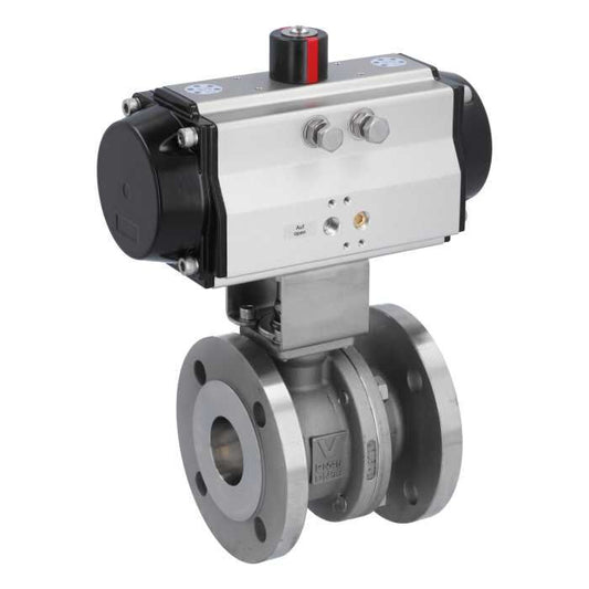 END Armaturen VS311012-OE622102, Kugelhahn-VS, DN150, mit Antrieb-OE, EW210 1.4408/PTFE-FKM-Graphit, federrückstellend