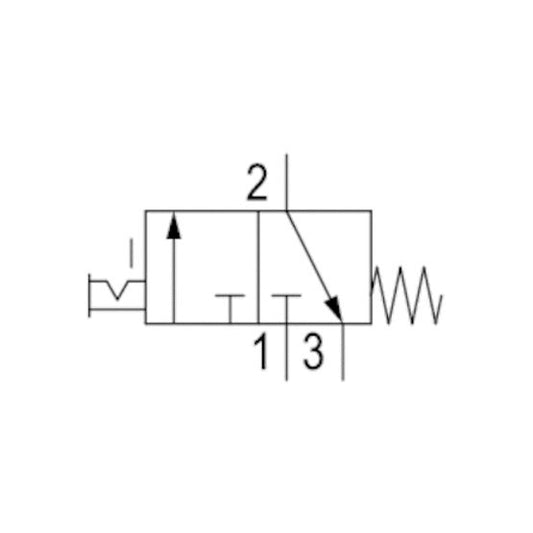 Aventics 0820019965, 3/2-Wegeventil, DO22-3/2NC-SPEZ-NO_COIL