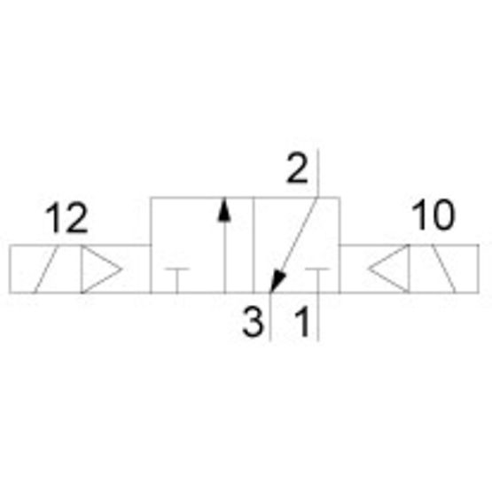 Aventics R414011833, 3/2-Wegeventil, Serie CD07-LT