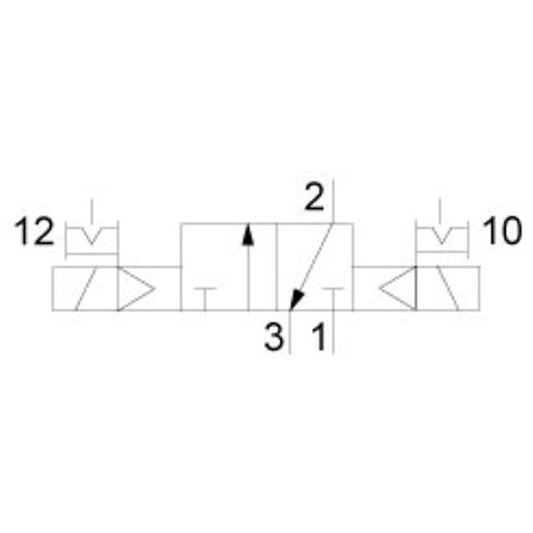 Aventics R414012233, 3/2-Wegeventil, Serie CD07-LT