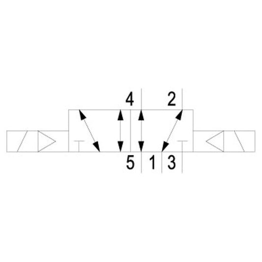 Aventics R414012290, 5/2-Wegeventil, Serie CD07-LT