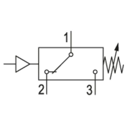 Aventics R412024682, Druckschalter, PM1-M3-F001-002-160-CAB-7M-ATE