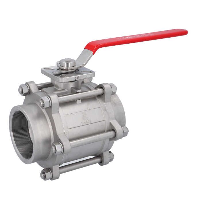 END Armaturen ZA311331, Kugelhahn 4", PN64, 1.4408/PTFE-FKM Innengewinde, hohlraumarm, ISO 5211, DIN3202-M3