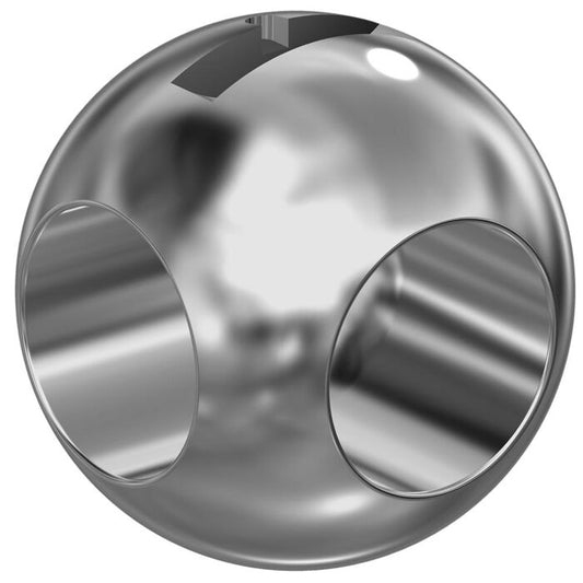 END Armaturen ZDK30407, Kugel-ZD, DN50, L-Bohrung, Edelstahl