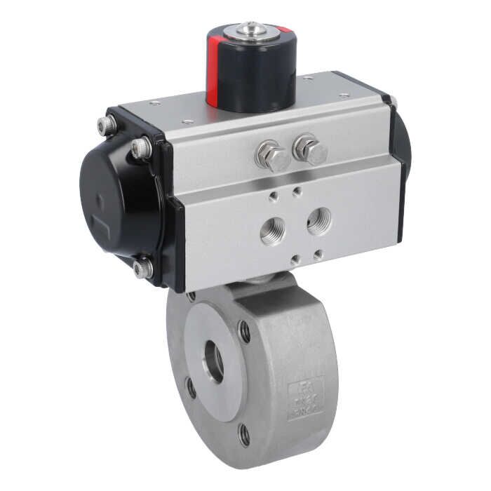 END Armaturen ZK311303-OE620652, Kugelhahn-ZK, DN20, mit Antrieb-OE, EW65 Edelstahl/PTFE-FKM, hohlraumarm, federrückstellend