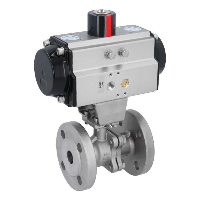 END Armaturen ZP311003-OE620652, Kugelhahn-ZP, DN20, mit Antrieb-OE, EW65 Edelstahl 1.4408, PTFE-FKM, federrückstellend